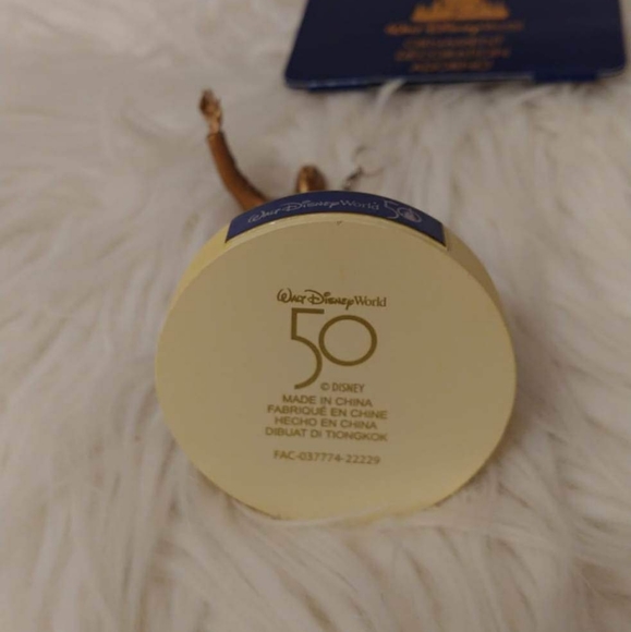 💝FIRM! DISNEY WDW 50TH ANNIVERSARY WALT & MICKEY PARTNERS STATUE FIGURAL ORNAME - Picture 7 of 8